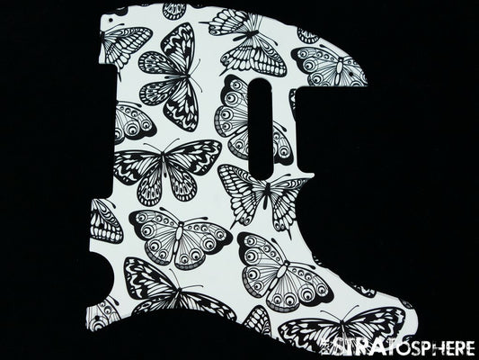 *NEW Telecaster PICKGUARD for Fender USA Vintage Tele 5 Hole Butterfly Print
