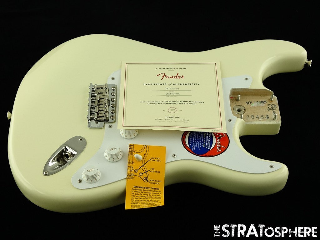 LOADED Fender American ERIC CLAPTON Strat BODY Stratocaster Guitar Olympic White