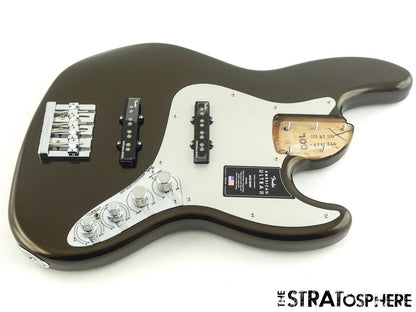 Fender American Ultra II Jazz J Bass LOADED BODY Mini-Toggle S-1 Texas Tea.