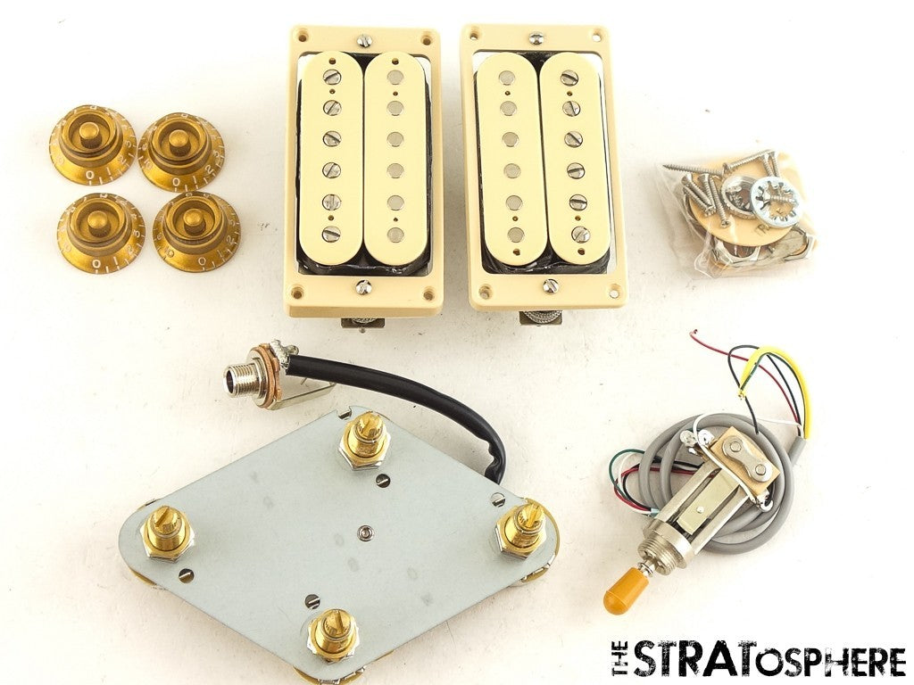 USED Gibson Les Paul Standard 50s, Double Trouble Burstbucker PICKUPS POTS KNOBS