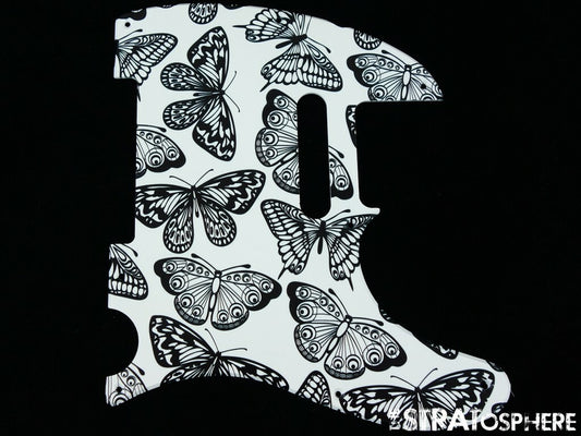 *NEW Telecaster PICKGUARD for Fender USA Standard Tele 8 Hole Butterfly Print
