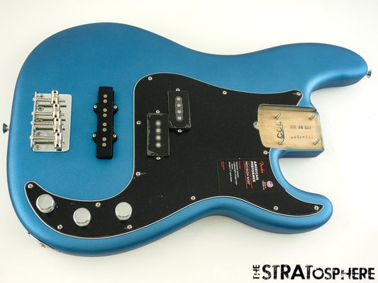 Fender American Performer Precision P Bass LOADED BODY Satin Lake Placid Blue.