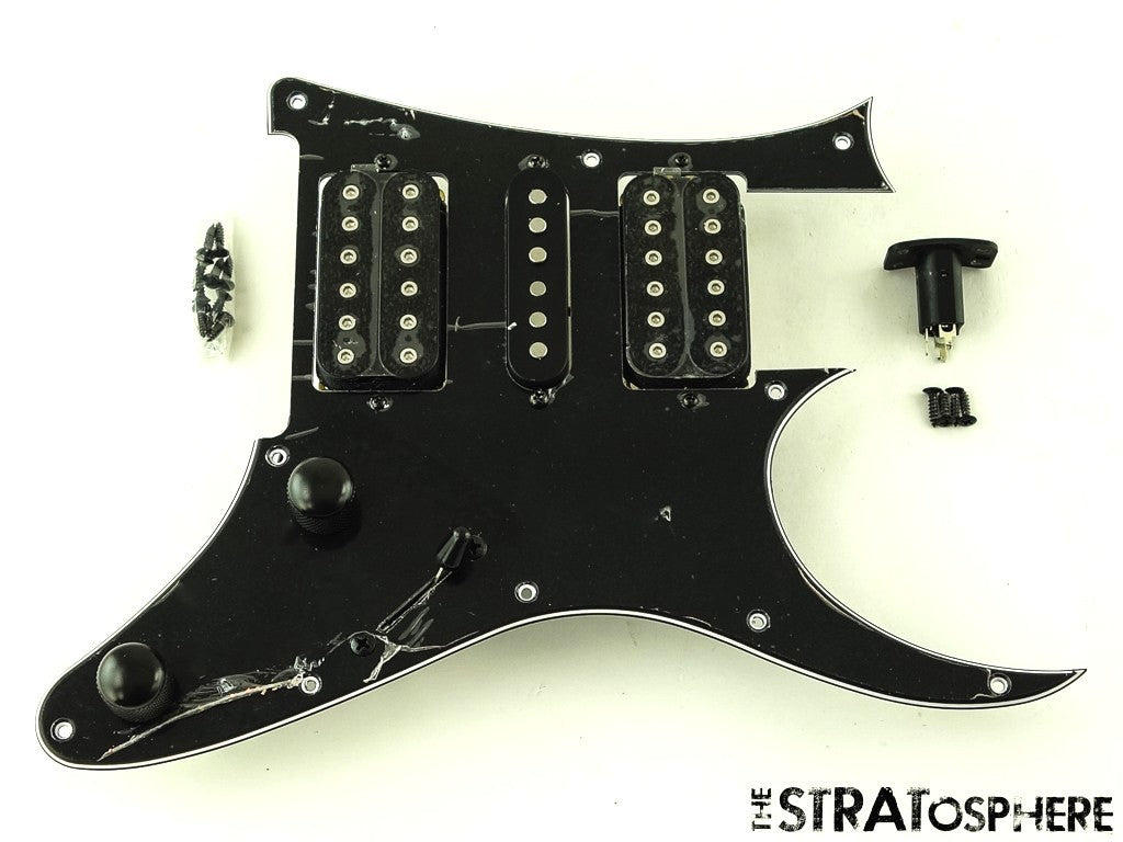 Ibanez RG450QMB HSH LOADED PICKGUARD, Quantum Guitar Parts Alnico Black