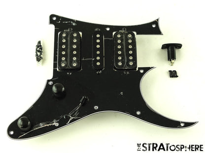 Ibanez RG450QMB HSH LOADED PICKGUARD, Quantum Guitar Parts Alnico Black