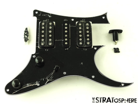 Ibanez RG450QMB HSH LOADED PICKGUARD, Quantum Guitar Parts Alnico Black