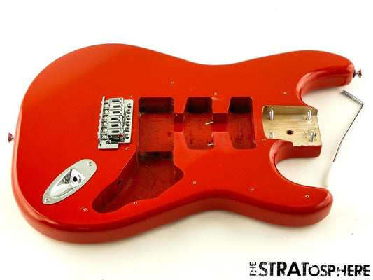 Kramer Focus VT-211S BODY & HARDWARE Mahogany Guitar Parts Red