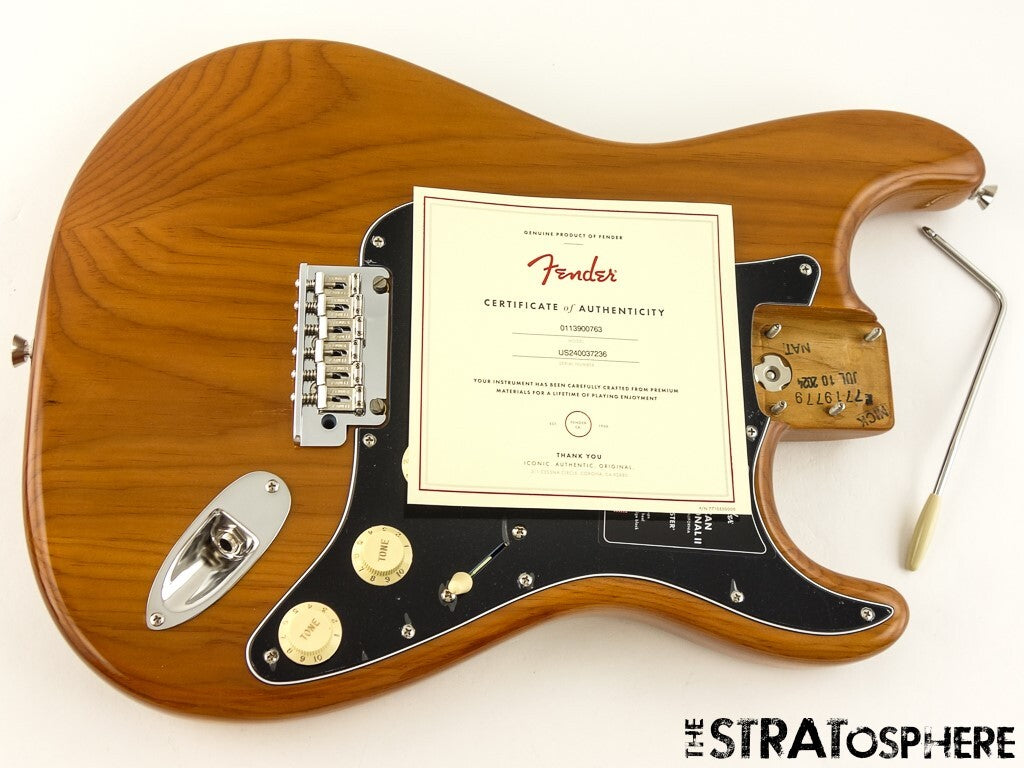 Fender American Professional II Stratocaster, LOADED BODY, Strat Roasted Pine