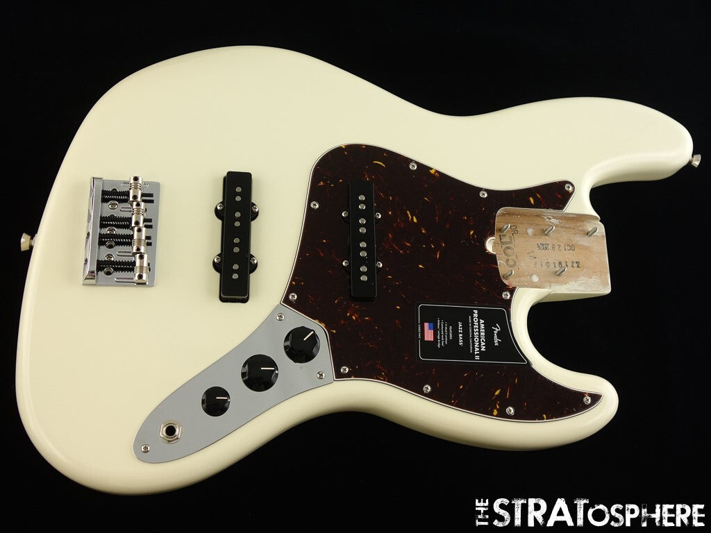 Fender American Professional II Jazz J Bass, LOADED BODY OWT Olympic White..