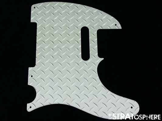 *NEW Telecaster PICKGUARD for Fender USA Vintage Tele 5 Hole Diamond Plate Print