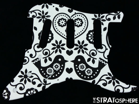 *NEW Stratocaster PICKGUARD for Fender Strat Standard 11 Hole Doves Print
