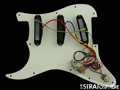 USED Fender Squier Strat LOADED PICKGUARD Guitar Parts White