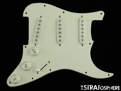 USED Fender Squier Strat LOADED PICKGUARD Guitar Parts White