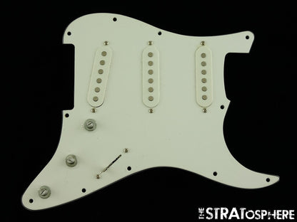 USED Fender Squier Strat LOADED PICKGUARD Guitar Parts White