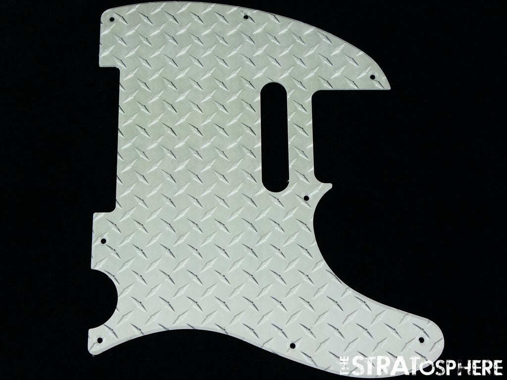 *NEW Telecaster PICKGUARD for Fender USA Standard Tele 8Hole Diamond Plate Print