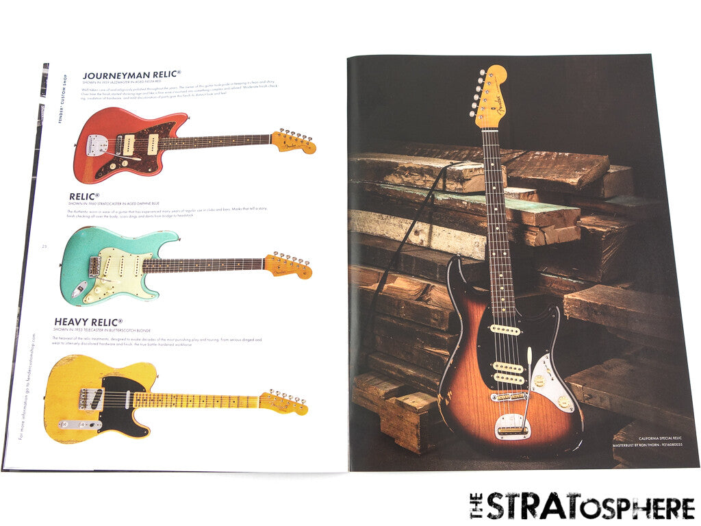 Fender 2020 Custom Shop Guitar Design Guide CATALOG Strat Tele Bass