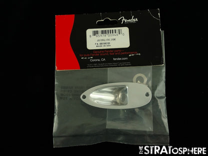 NOS Fender USA Output Jack Plate Stratocaster Strat Parts Chrome