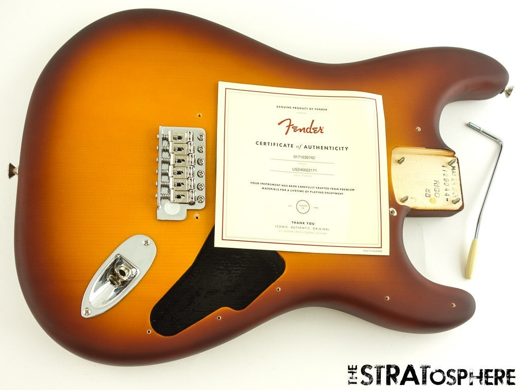 American Performer Fender Timber Strat BODY W. HARDWARE HoneyBurst CLOSEOUT