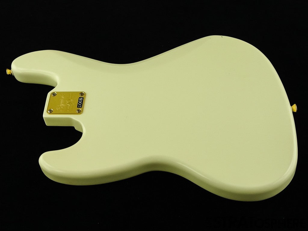 USED Fender Squier 40th Anniv. Jazz J Bass BODY & HARDWARE Olympic White