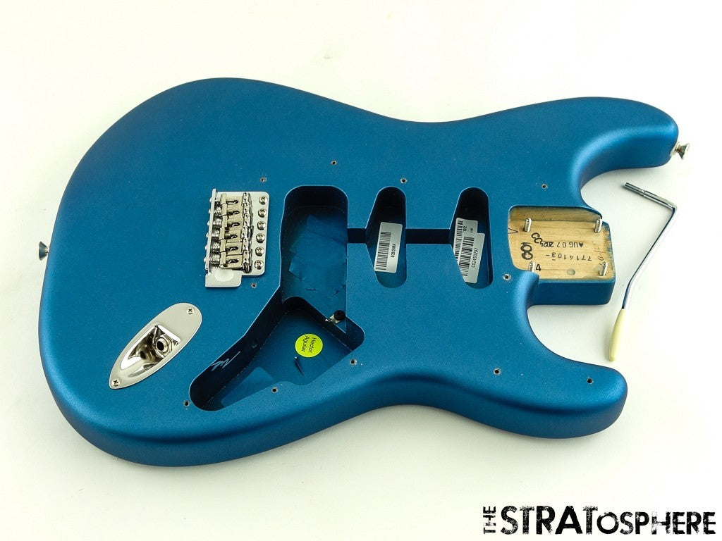 American Performer Fender Strat BODY + HARDWARE Satin Lake Placid Blue $40 OFF