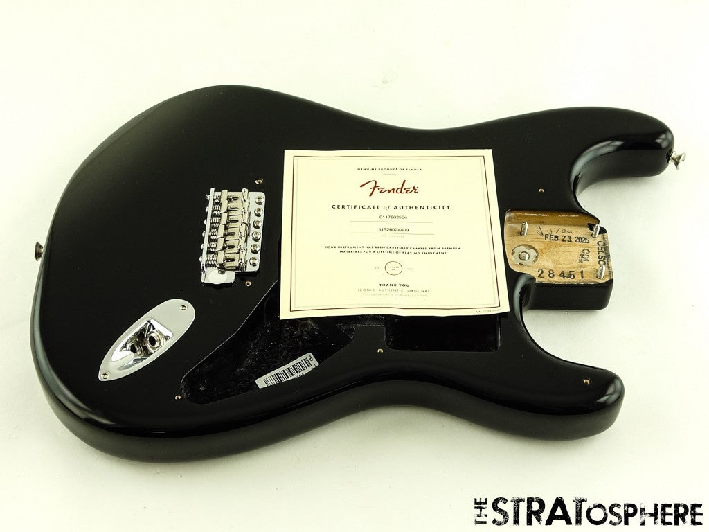 American Fender CLAPTON Strat BODY & HARDWARE USA Stratocaster Black $70 OFF