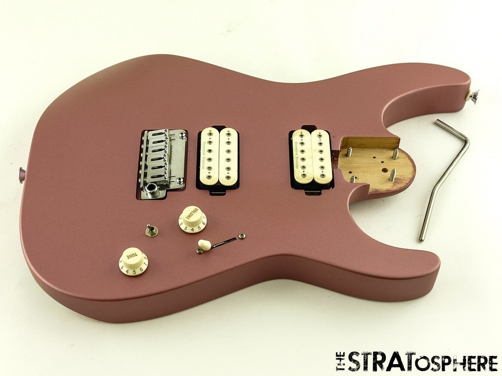 USED Charvel DK24 HH Pro Mod Dinky LOADED BODY Duncan Gotoh Burgundy Mist