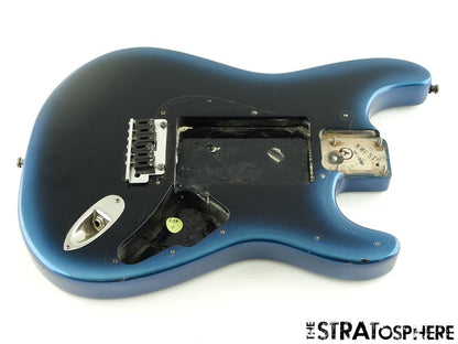 USED 1990 Fender Plus Strat BODY & HARDWARE Guitar Blue Pearl Burst