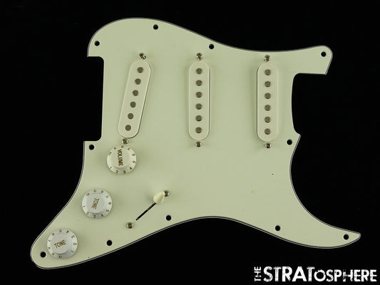 USED Fender Squier Strat LOADED PICKGUARD, Guitar Parts, White