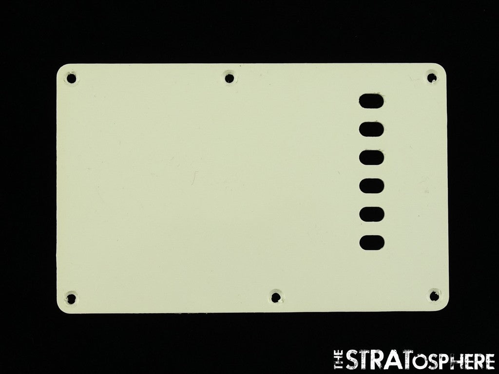 USED Strat Back Plate LOT OF (6) USED Misc. Rear TREMOLO COVERS