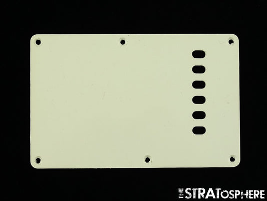 USED Strat Back Plate LOT OF (6) USED Misc. Rear TREMOLO COVERS