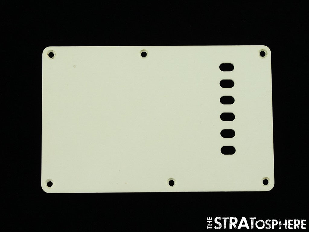 USED Strat Back Plate LOT OF (6) USED Misc. Rear TREMOLO COVERS