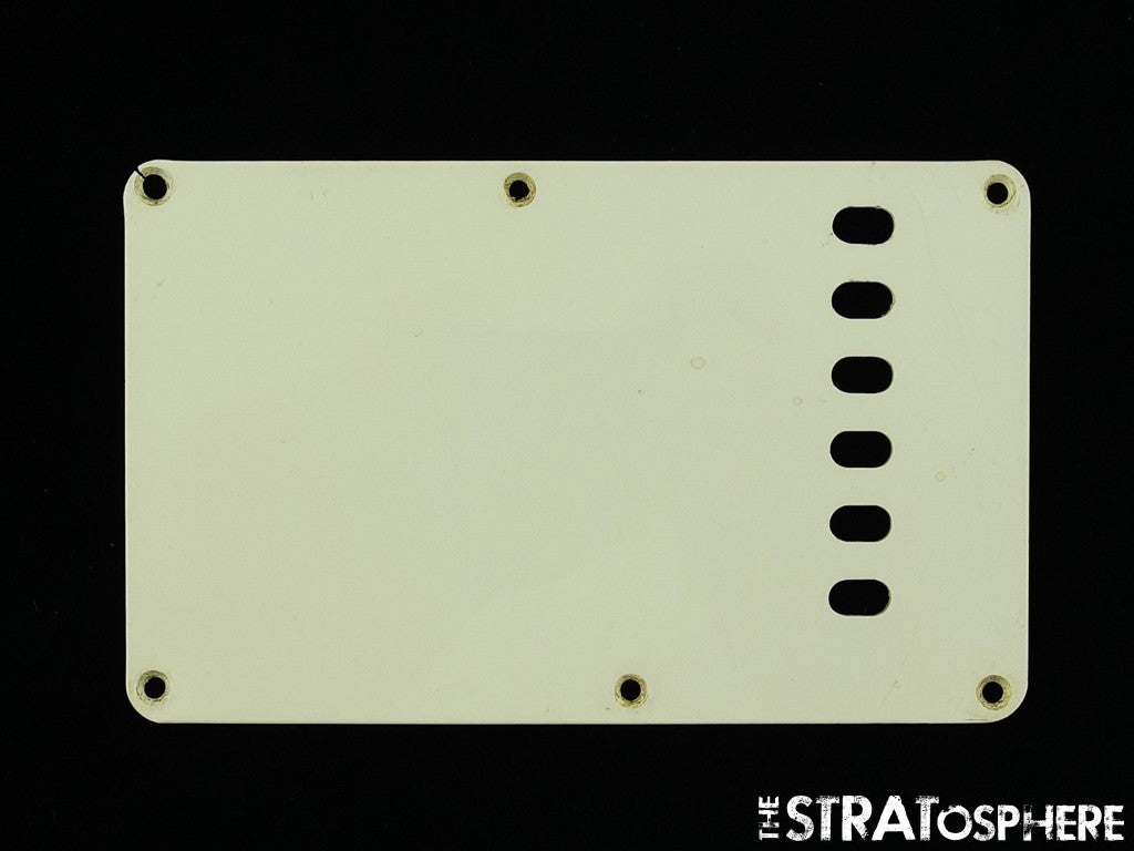 USED Strat Back Plate LOT OF (6) USED Misc. Rear TREMOLO COVERS