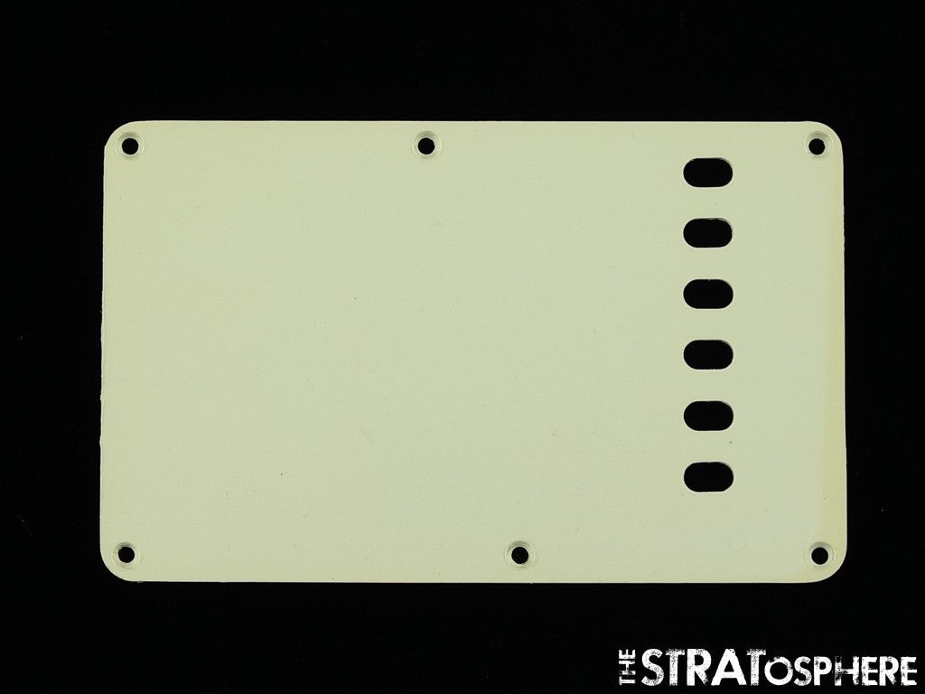 USED Strat Back Plate LOT OF (6) USED Misc. Rear TREMOLO COVERS