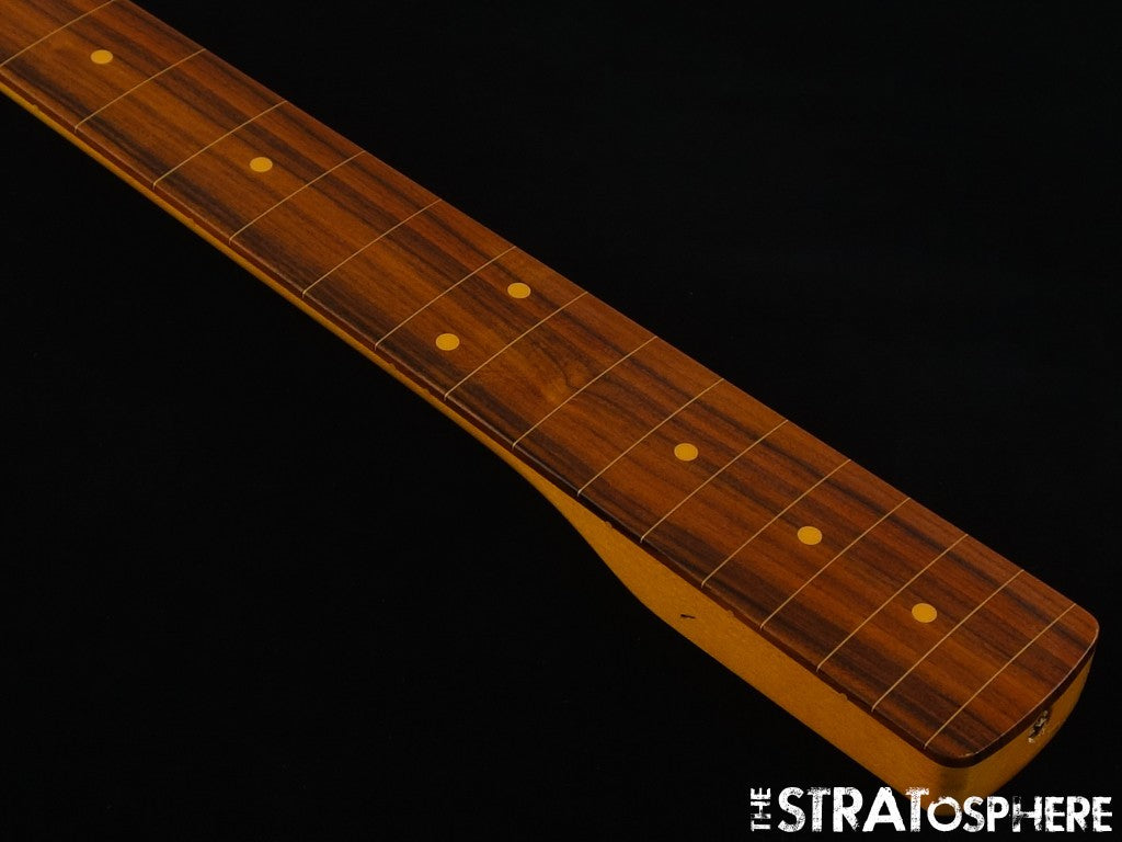 USA Fender Jaco Pastorius Fretless Jazz BASS NECK w/ TUNERS, American Pau Ferro.