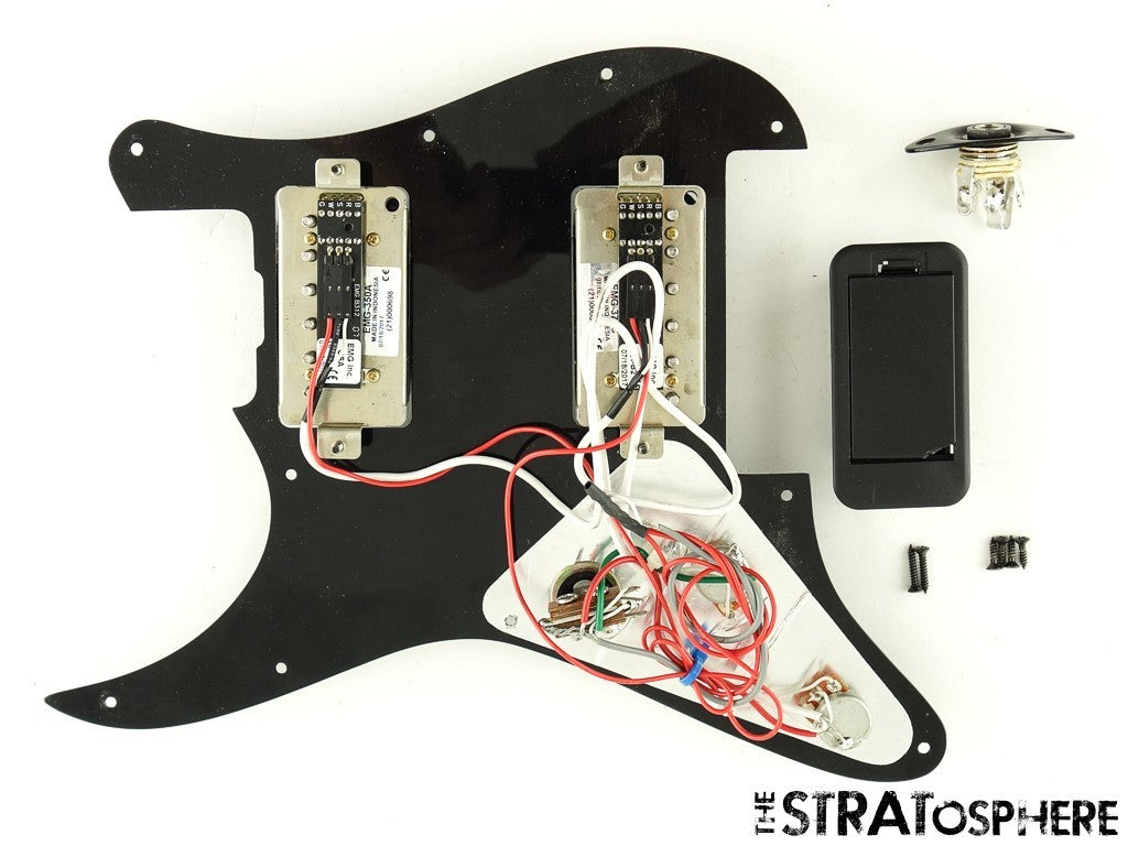 USED SCHECTER FLOYD ROSE SUPER SHREDDER LOADED PICKGUARD EMG PICKUPS BLACK