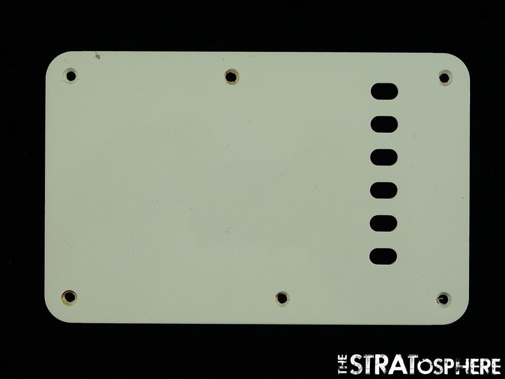 USED Strat Back Plate LOT OF (6) USED Misc Rear 6 TREMOLO COVERS