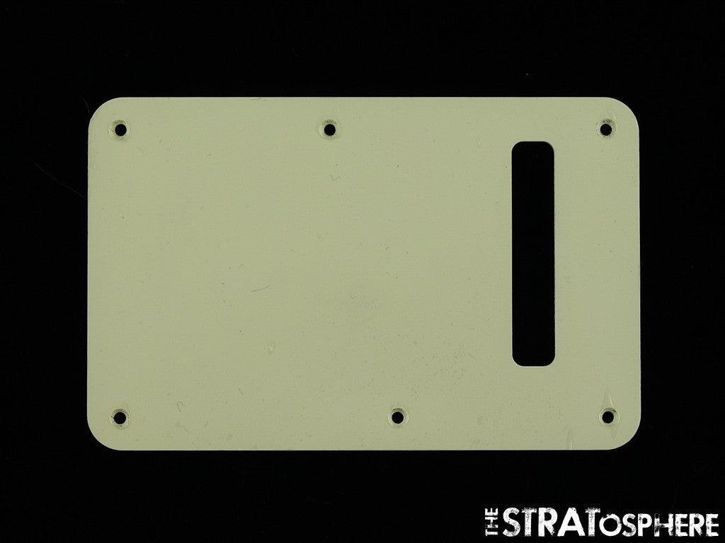 USED Strat Back Plate LOT OF (6) USED Misc Rear 6 TREMOLO COVERS