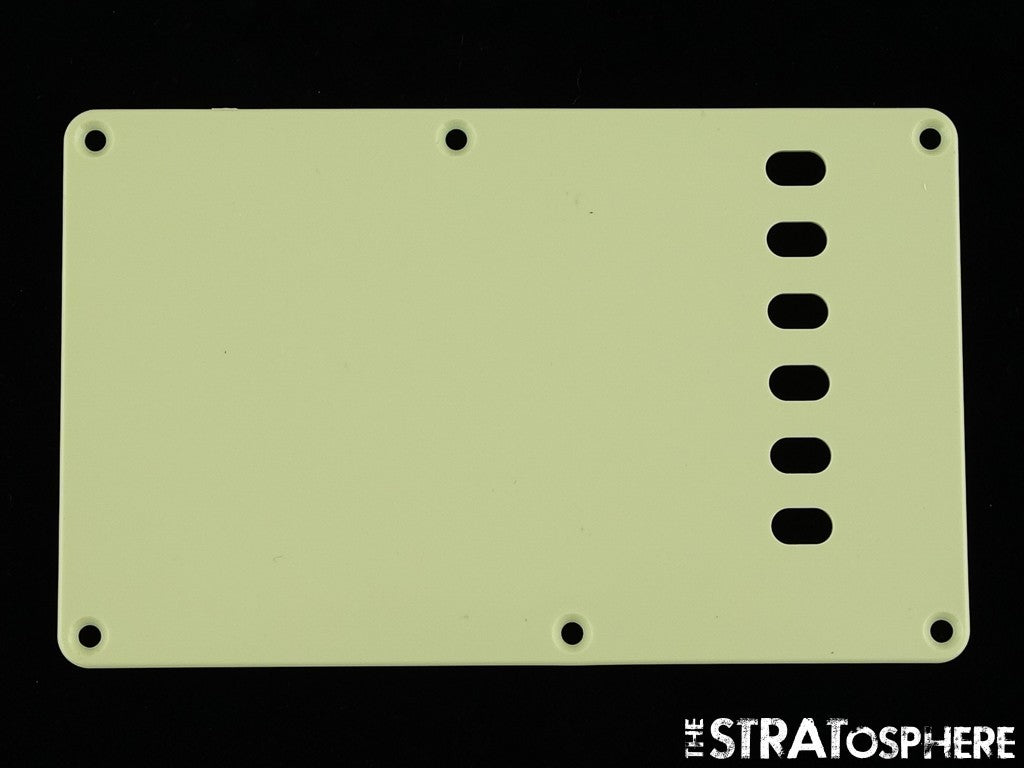 USED Strat Back Plate LOT OF (6) Misc Rear 6 TREMOLO COVERS.