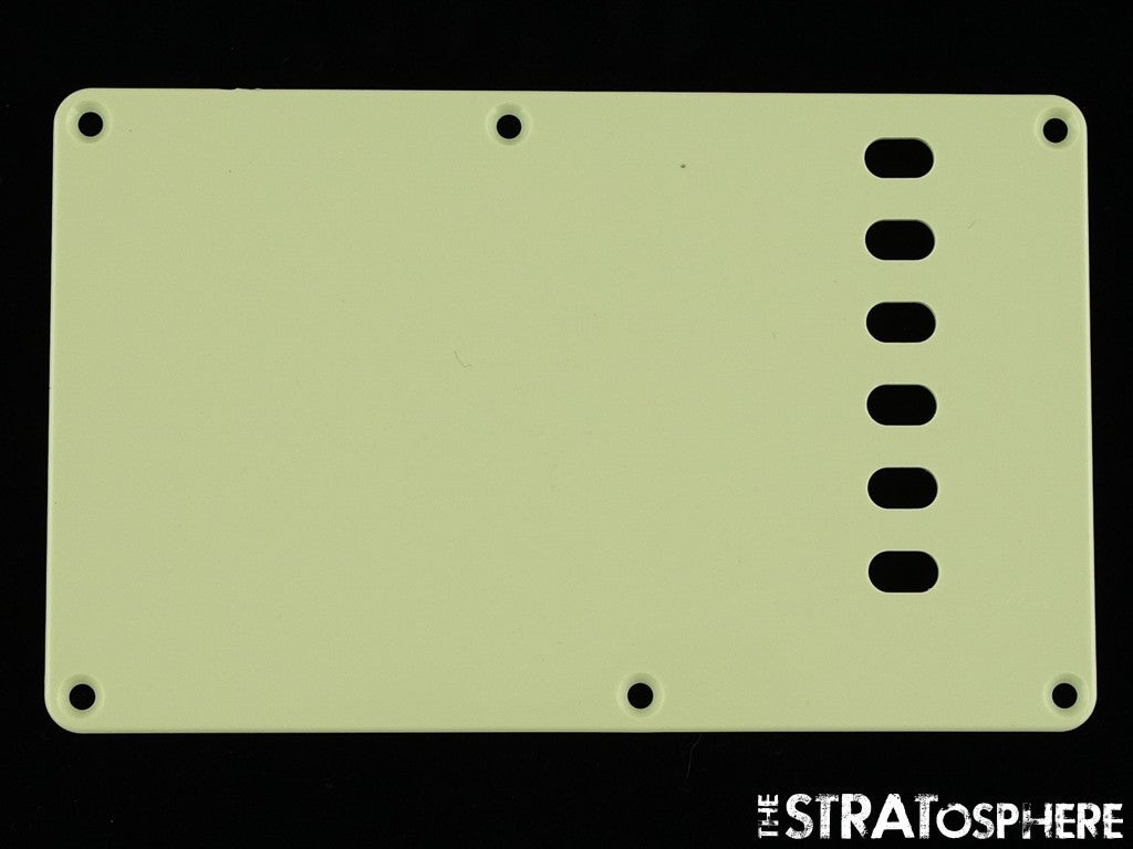 USED Strat Back Plate LOT OF (6) Misc Rear 6 TREMOLO COVERS.
