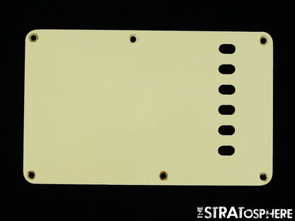 USED Strat Back Plate LOT OF (6) Misc Rear 6 TREMOLO COVERS.