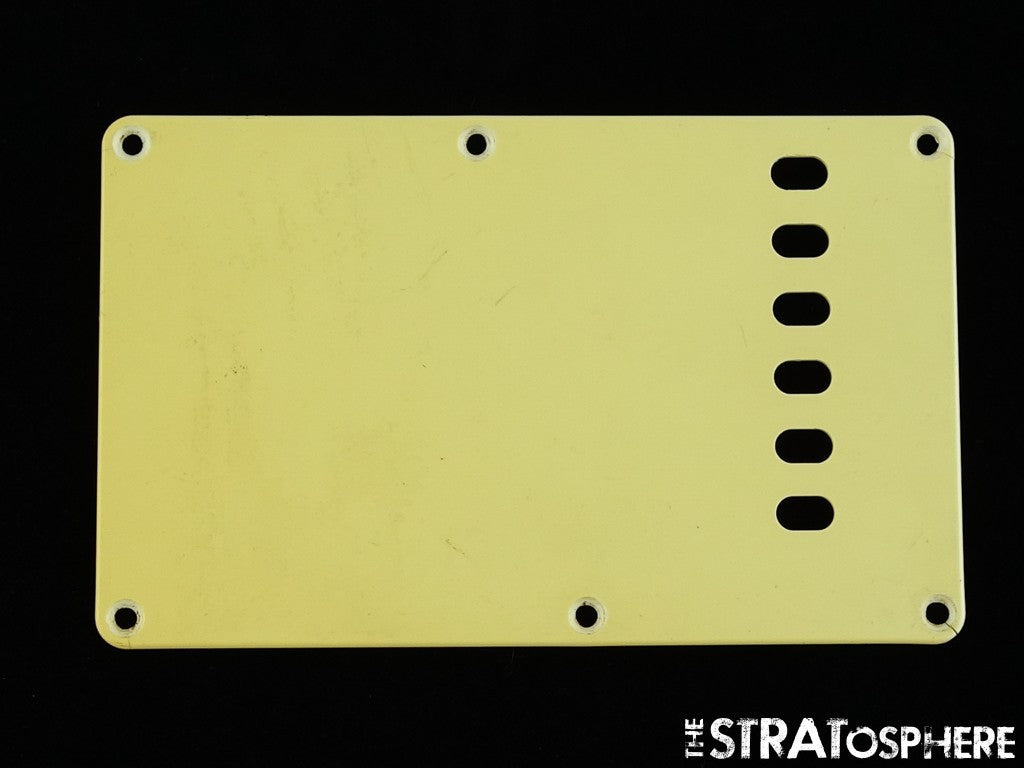 USED Strat Back Plate LOT OF (6) Misc Rear 6 TREMOLO COVERS.