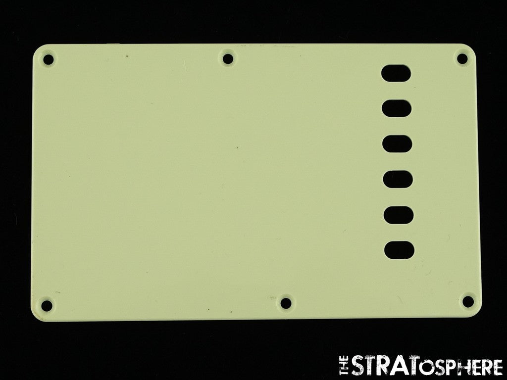 USED Strat Back Plate LOT OF (6) Misc Rear 6 TREMOLO COVERS.
