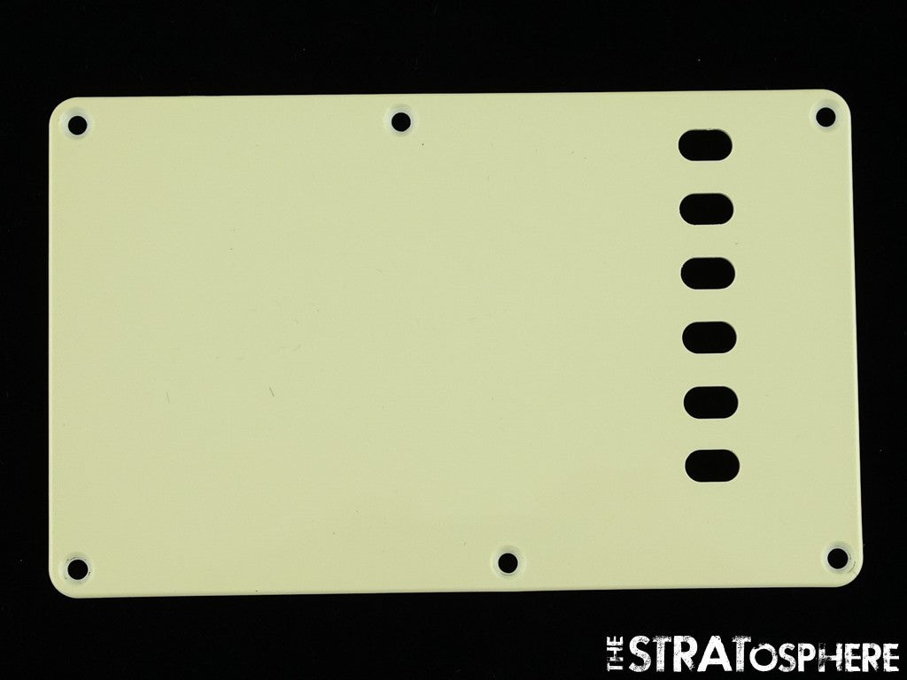 USED Strat Back Plate LOT OF (6) Misc Rear 6 TREMOLO COVERS.
