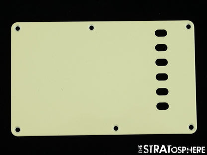 USED Strat Back Plate LOT OF (6) Misc Rear 6 TREMOLO COVERS.