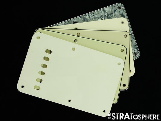 USED Strat Back Plate LOT OF (5) Misc Rear 5 TREMOLO COVERS