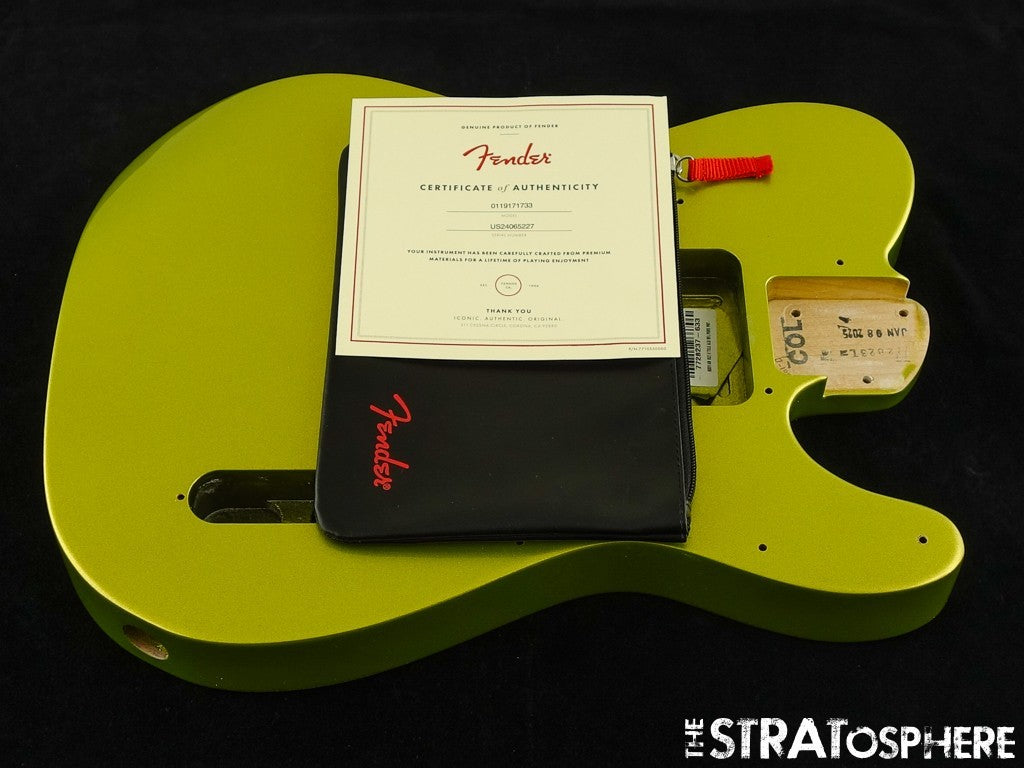 Fender American Ultra II Tele BODY W/ HARDWARE USA Telecaster Solar Flare