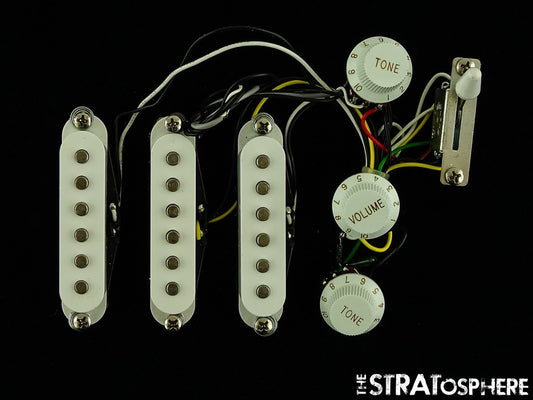 USED Fender Squier Affinity Series Strat PICKUPS POTS + KNOBS Stratocaster