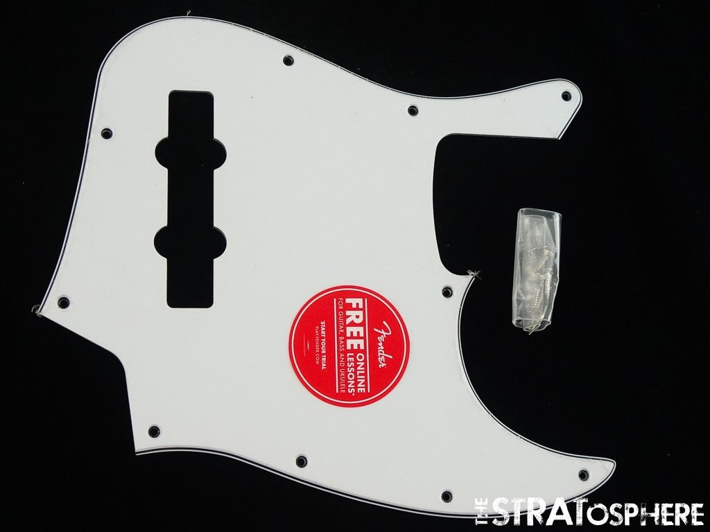 Fender Squier Affinity Active Jazz J Bass White PICKGUARD Bass.