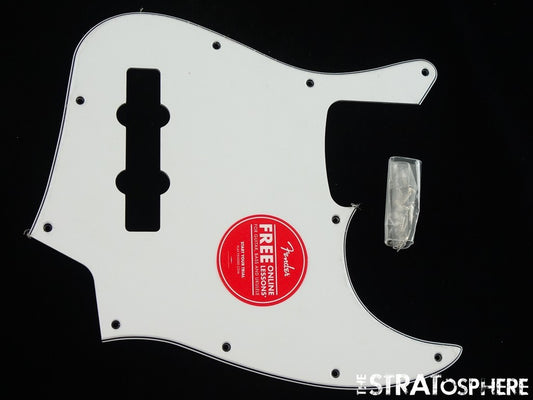 Fender Squier Affinity Active Jazz J Bass White PICKGUARD Bass.