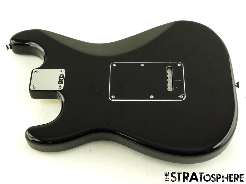 Fender Standard Stratocaster Strat BODY & HARDWARE, Poplar, Black.