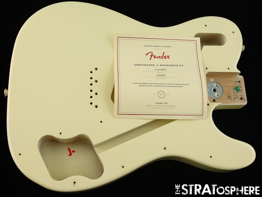 Fender AV II American Vintage 1977 Telecaster Custom BODY, Tele 77 Olympic White